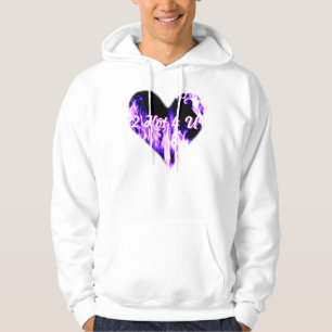 Veste À Capuche Coeur une chemise chaude de la flamme 2 4 U CRP
