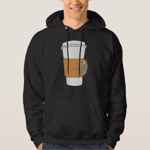 Veste À Capuche Coffee Sloth Long