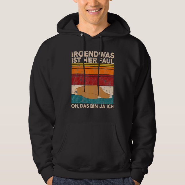 Veste À Capuche Coffee Sloth Quelque Chose Ici Faul Oh Das Bin Ja (Devant)