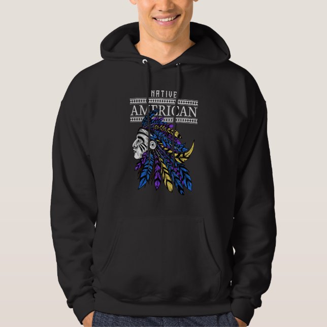 Veste À Capuche Coiffure autochtone - Coiffure amérindienne (Devant)