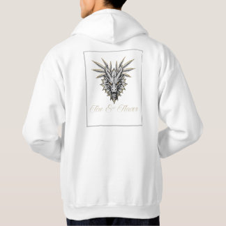 Veste À Capuche Collection de design blanc et or
