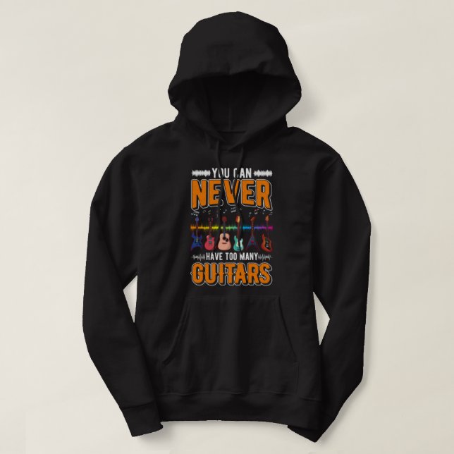 Veste À Capuche Collector Funny Guitariste (Design devant)
