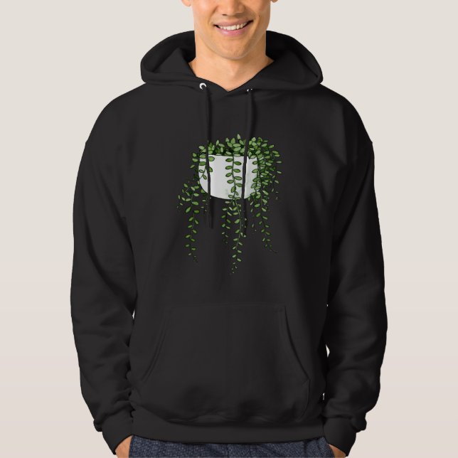Veste À Capuche Collier de perles Curio Rowleyanus en fleurs  (Devant)