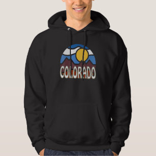 Veste À Capuche Colorado Retro Mountain Sunset Outdoor Vanlife Exp