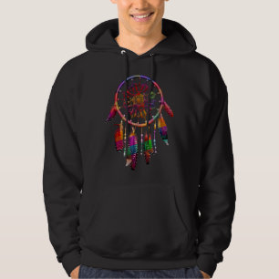 Veste À Capuche Colorful Dreamcatcher Feathers Tribal Native Ameri