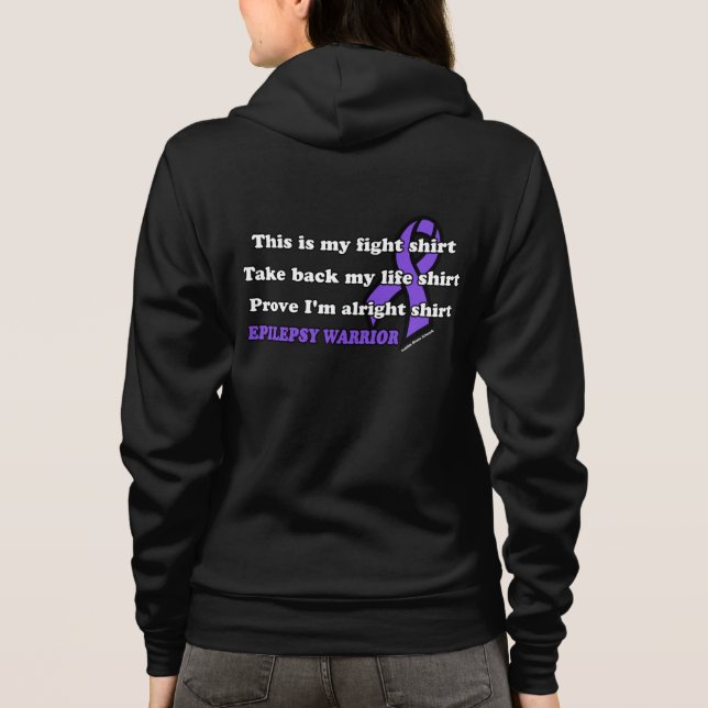 Veste À Capuche Combattre la chemise...Epilepsie (Dos)