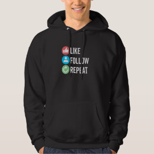 Veste À Capuche Comme Suivre Répéter Le Contenu Créateur De Médias
