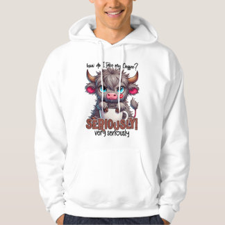Veste À Capuche Comment je prends mon café ? Sérieusement Très sér