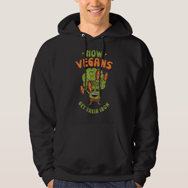 Veste À Capuche Comment les légumes obtiennent leurs légumes de fe (Devant)