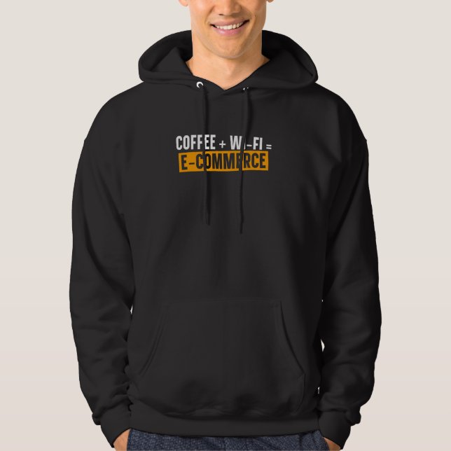 Veste À Capuche Commerce électronique café et wifi (Devant)