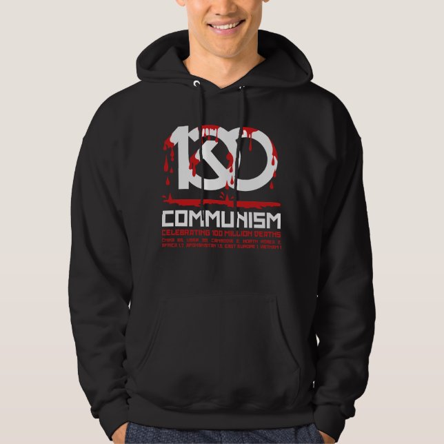 Veste À Capuche Communisme, célébrant 100 millions de morts (Devant)