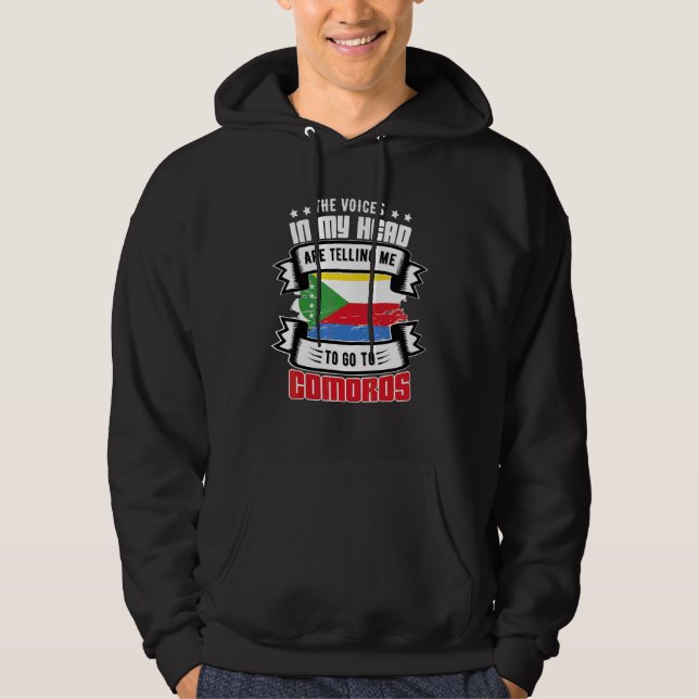 Veste À Capuche Comores Dans Ma Tête (Devant)