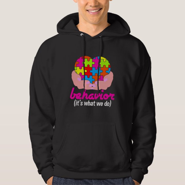 Veste À Capuche Comportement C'Est Ce Que Nous Faisons Sensibilisa (Devant)