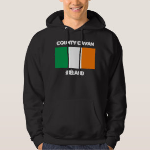 Veste À Capuche Comté de Cavan, Irlande avec drapeau irlandais