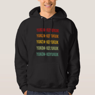 Veste À Capuche Comté de Yukon Koyukuk Alaska Conception de texte 