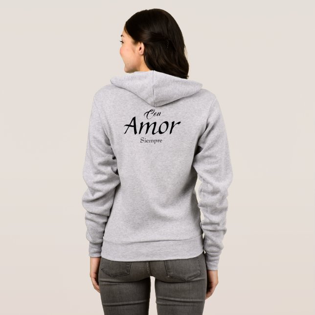 Veste À Capuche Con Amor, Siempre T-Shirt (Dos entier)