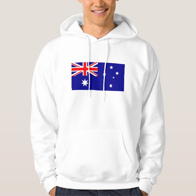 Veste À Capuche Conception australienne de drapeau (Devant)