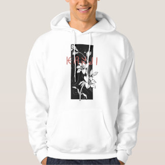 Veste À Capuche Conception classique de fleur de Kanji 
