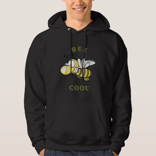 Veste À Capuche Conception D'Abeilles Pour Abeilles Occupées (Devant)