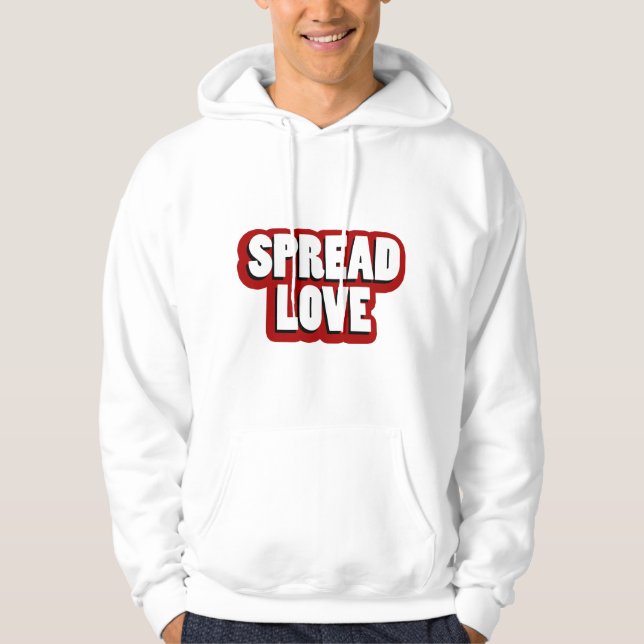 Veste À Capuche Conception d'amour diffus (Devant)