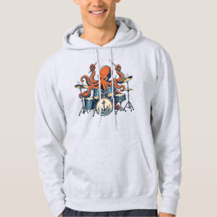 Veste À Capuche Conception de batteur de pieuvre personnalisé
