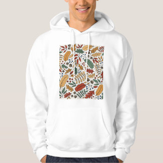 Veste À Capuche Conception de Carré feuille couleur automne