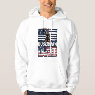 Veste À Capuche Conception de chemise pour chien patriotique Dober