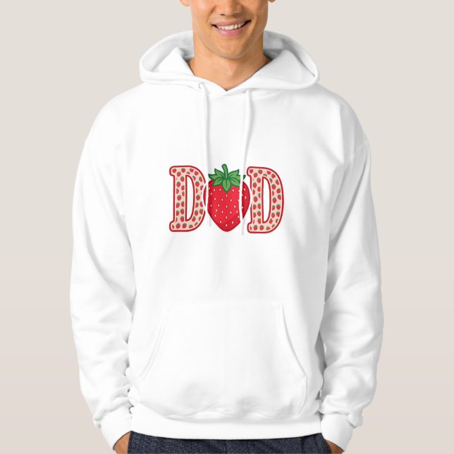 Veste À Capuche Conception de chemise vectorielle lettrage fraise  (Devant)