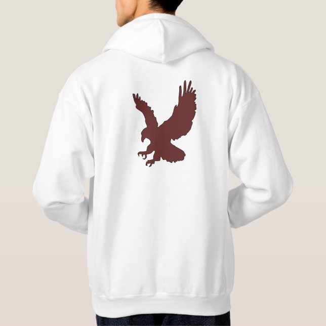 Veste À Capuche Conception de citation de chasseur d'aigle (Dos)