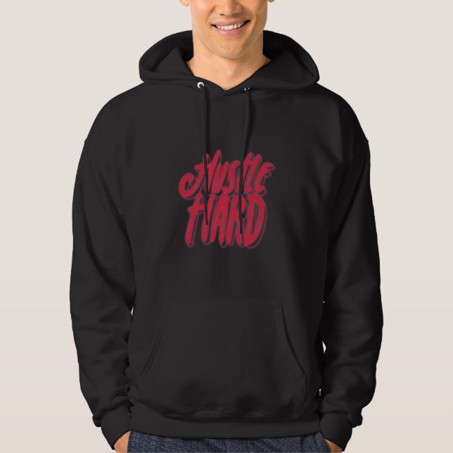 Veste À Capuche Conception de citation de coeur et d'agitation (Devant)