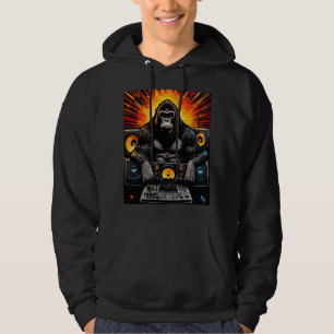 Veste À Capuche Conception de DJ gorille Boombox Art explosif