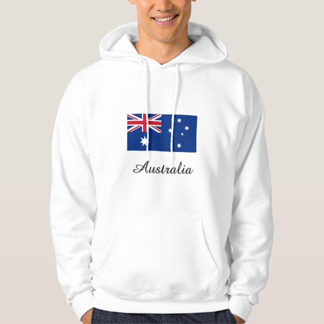 Veste À Capuche Conception de drapeau de l'Australie (Devant)