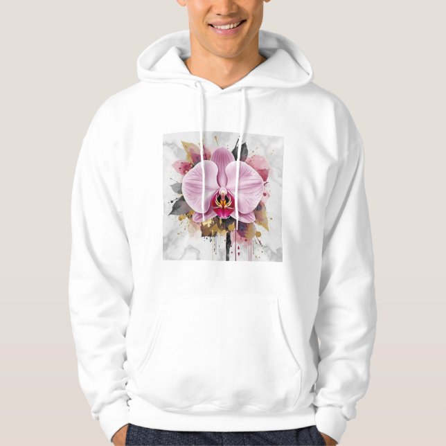 Veste À Capuche Conception de fleurs magnifiques  (Devant)