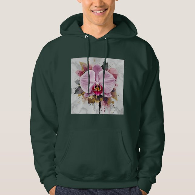 Veste À Capuche Conception de fleurs magnifiques  (Devant)