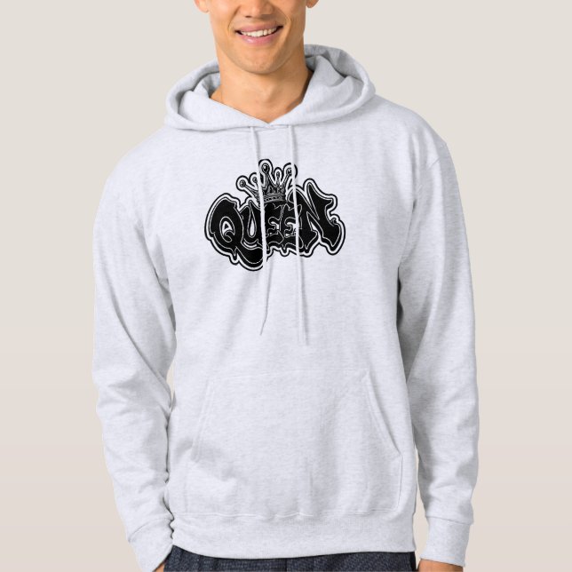Veste À Capuche Conception de graffiti de reine (Devant)