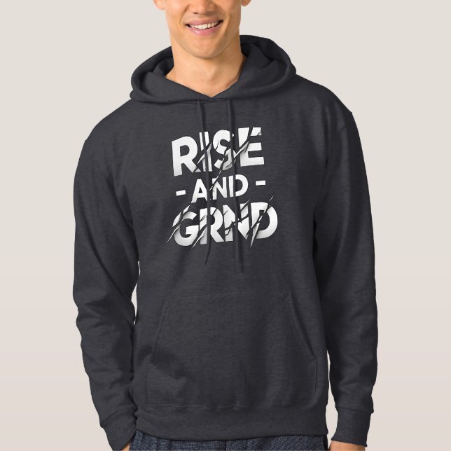 Veste À Capuche Conception De Jeux Motivationnelle (Devant)