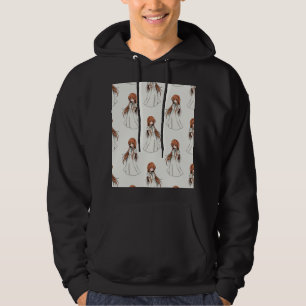 Veste À Capuche Conception de motif de manga de fille weeb anime 