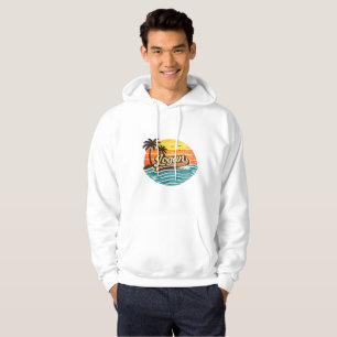 Veste À Capuche Conception de nom Logan Retro Sunset