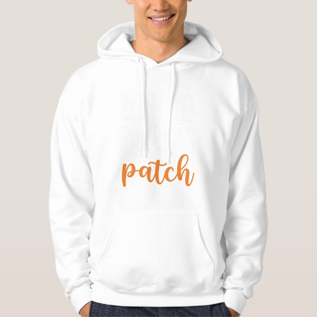 Veste À Capuche Conception de patch de citrouilles maman Halloween (Devant)