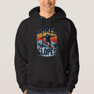 Veste À Capuche Conception de sports d'hiver - "Shred the Slopes"