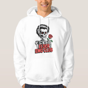Veste À Capuche Conception de squelette de Elder Emo Club tenant u