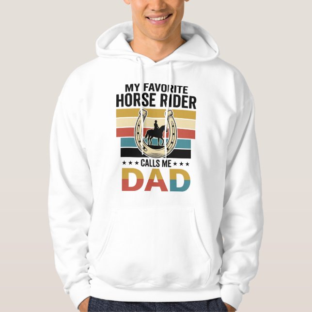 Veste À Capuche Conception de t-shirt Mon cavalier de cheval préfé (Devant)
