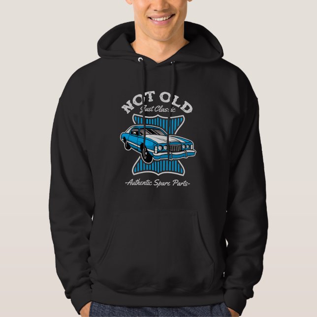 Veste À Capuche Conception de voiture rétro classique et pas vieil (Devant)