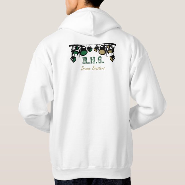 Veste À Capuche Conception d'éclairage de scène - sweat-shirt blan (Dos)