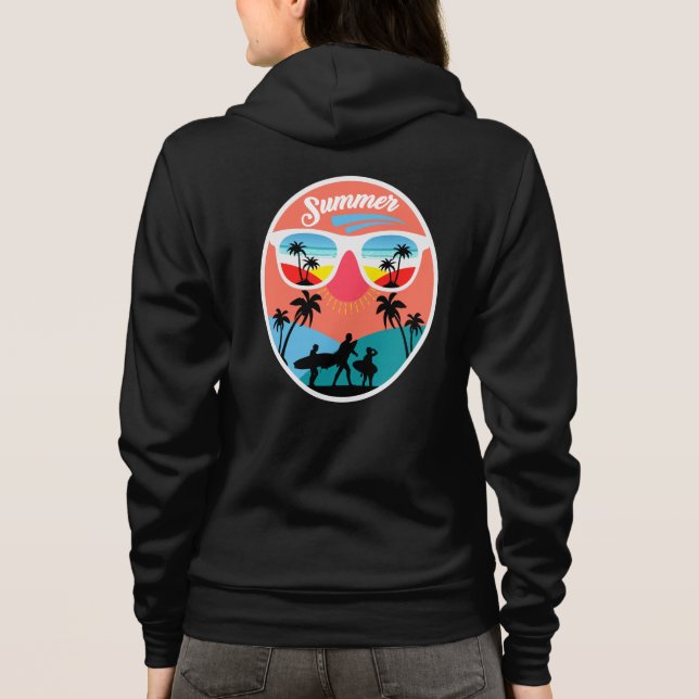 Veste À Capuche Conception d'été vintage-68265 (Dos)