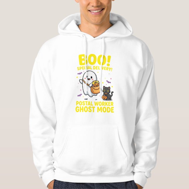 Veste À Capuche Conception d'Halloween pour les travailleurs posta (Devant)