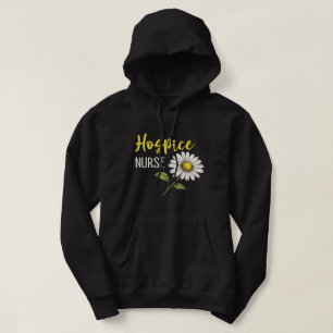Veste À Capuche Conception Florale Infirmière en Soins Palliatifs