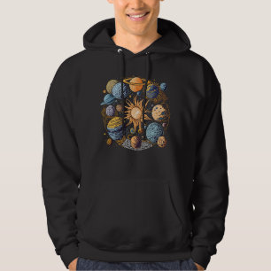 Veste À Capuche Conception graphique du système solaire