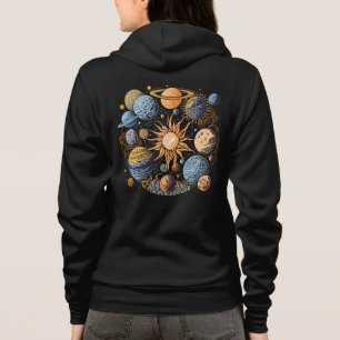 Veste À Capuche Conception graphique du système solaire
