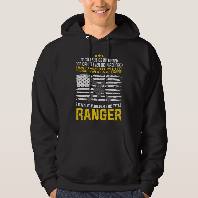 Veste À Capuche Conception militaire des Rangers (Devant)
